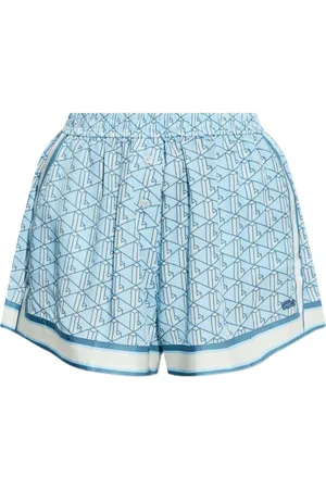 Lacoste Short en jean à motif monogrammé