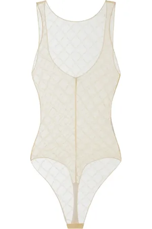 Elisabetta Franchi Body à effet de transparence