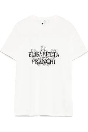 Elisabetta Franchi T-shirt à logo brodé