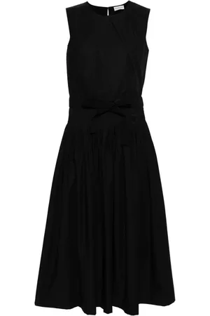Moncler Robe mi-longue plissée en taffetas