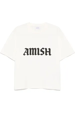 AMISH T-shirt en jersey à logo gothique