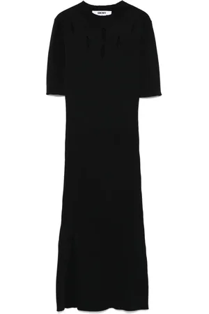 DKNY Ribbed midi dress