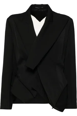 YOHJI YAMAMOTO Blazer en laine à design asymétrique