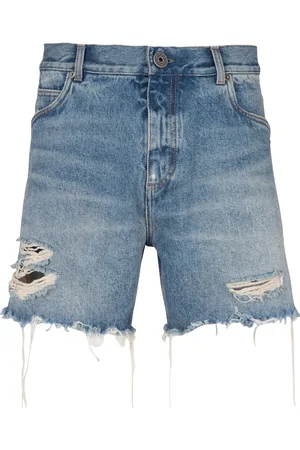 Balmain Short en coton à logo brodé