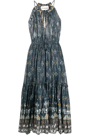 Marant Etoile Robe imprimée à dos-nu