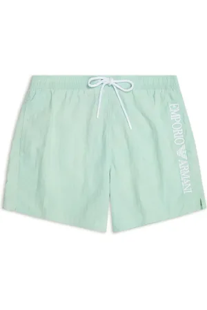 Emporio Armani Short de bain à logo brodé
