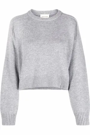 Loulou de Saison Pull crop à bords nervurés