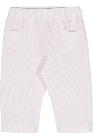Il gufo Pantalon en seersucker à fines rayures