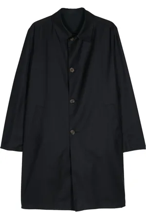Kiton Manteau rayé à simple boutonnage