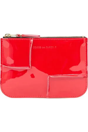 Comme des Garçons Portefeuille en cuir verni