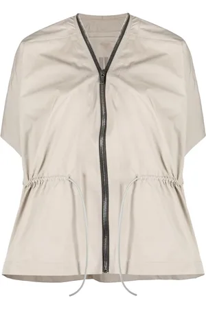 Rick Owens Veste en cuir Sail à manches courtes