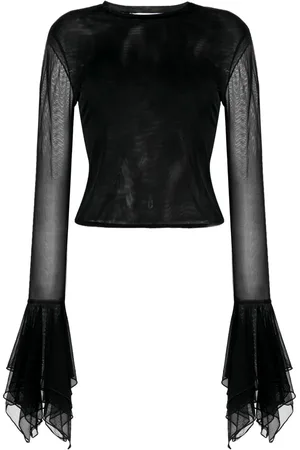 BLUMARINE T-shirt à effet de transparence