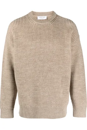 Marine Serre Pull en laine à design nervuré