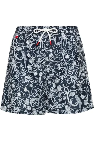 Kiton Short de bain à logo brodé