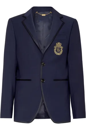 BILLIONAIRE Blazer en coton à logo poitrine
