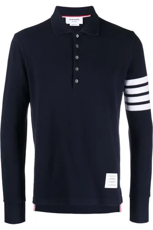 Thom Browne Polo à 4 bandes signature