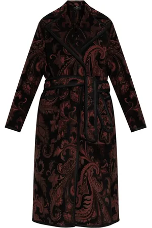 Etro Manteau à motif cachemire