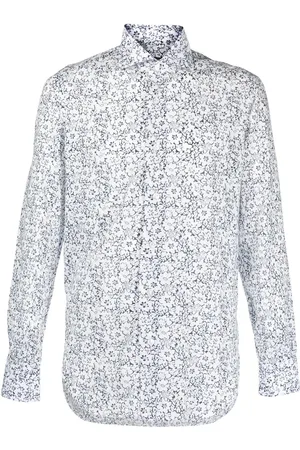 BARBA Chemise fleurie à manches longues