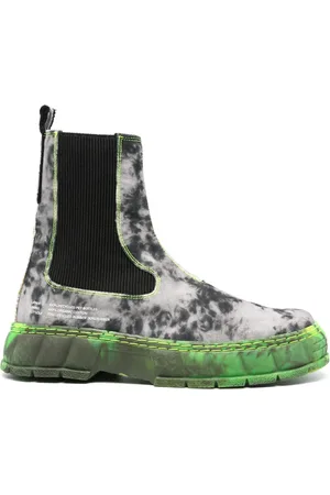 VIRON Bottines à motif abstrait (1997)