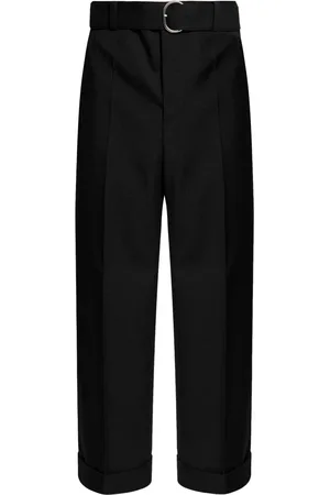 Jil Sander Pantalon court à détails plissés