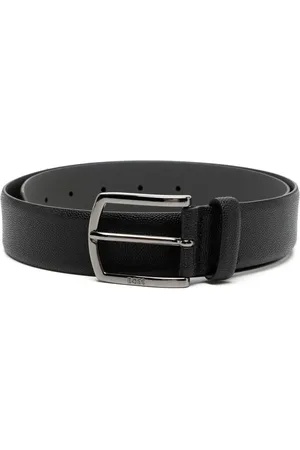 HUGO BOSS Ceinture en cuir à plaque logo