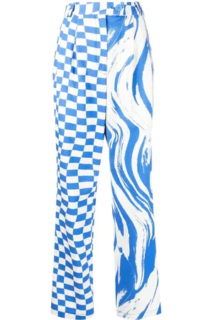 Christopher John Rogers Pantalon imprimé à taille haute