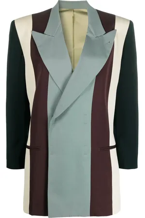 Jean Paul Gaultier Blazer à rayures colour block