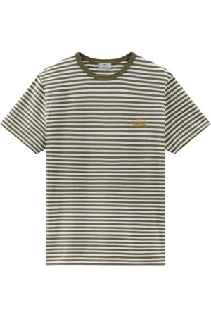 Woolrich T-shirt en coton mélangé à rayures