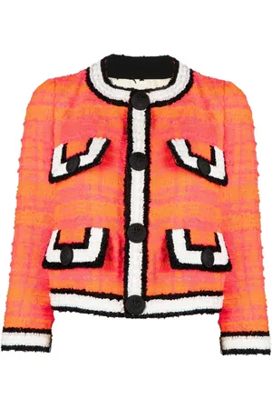 Dsquared2 Veste en tweed à coupe crop