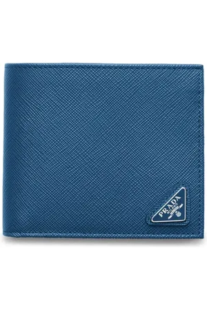 Prada Portefeuille en cuir à plaque logo