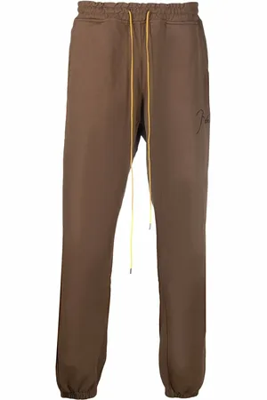 Rhude Pantalon de jogging à taille à lien de resserrage