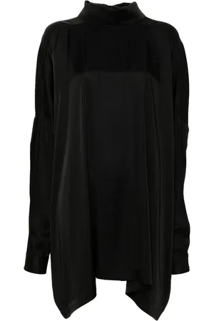 Rick Owens Blouse Tabard en satin