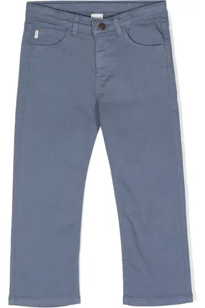 KNOT Jean droit à patch logo