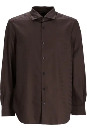 Emporio Armani Chemise à logo en jacquard