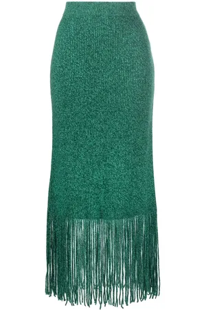 ZIMMERMANN Jupe en maille à franges