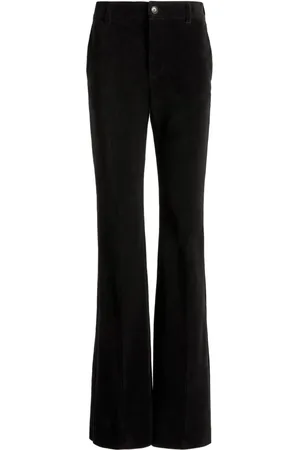 Bally Pantalon en velours côtelé à coupe évasée