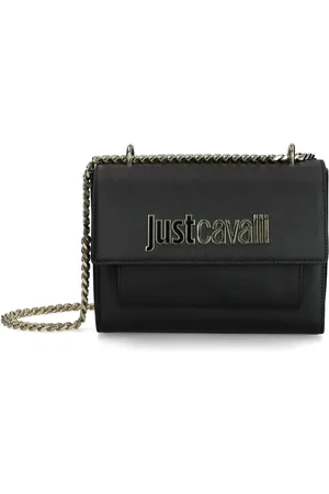 Roberto Cavalli Sac porté épaule à plaque logo