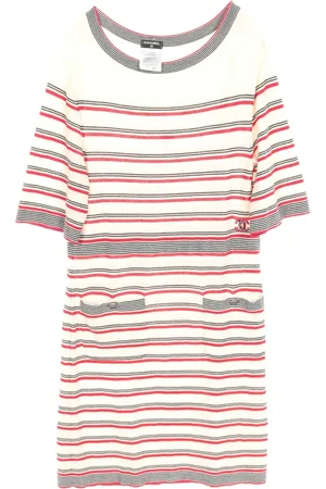 CHANEL Robe courte à rayures (1986-1988)