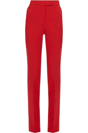 Salvatore Ferragamo Pantalon de tailleur en laine à coupe droite