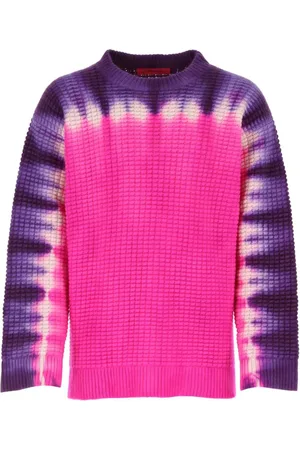 THE ELDER STATESMAN Pull en cachemire Daybreak à motif tie dye