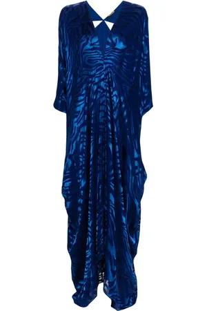 Roberto Cavalli Robe-caftan à effet dévoré