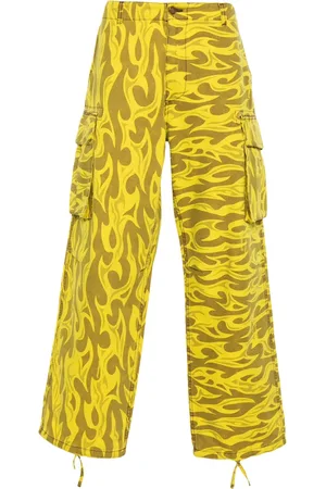 ERL Pantalon cargo à imprimé abstrait