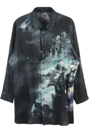 YOHJI YAMAMOTO Chemise à imprimé graphique