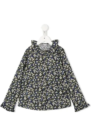 Il gufo Chemise fleurie à col volanté