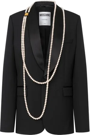 Moschino Blazer à perles artificielles