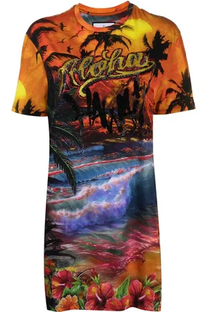 Philipp Plein Robe à imprimé Hawaii