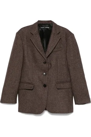 Kassl Editions Blazer en cachemire à chevrons