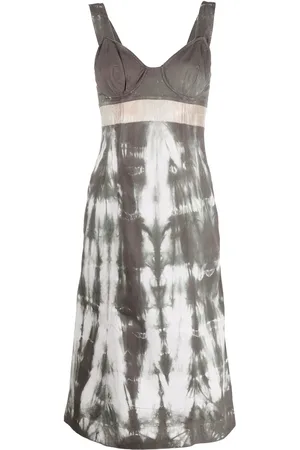 Prada Robe-bustier à imprimé tie dye (années 2000)