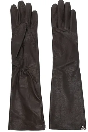 MAGDA BUTRYM Gants en cuir à détail de rose