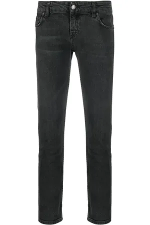 Prada Jean skinny crop à taille basse (années 2000)